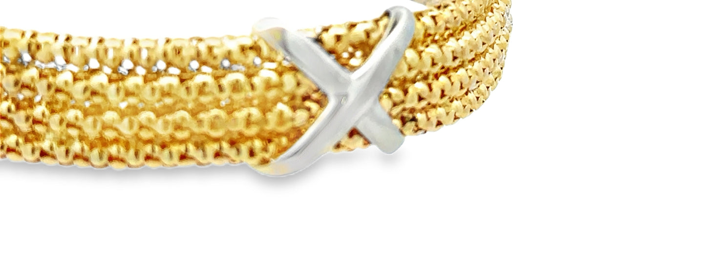 18kt yellow solid gold bracelet vintage