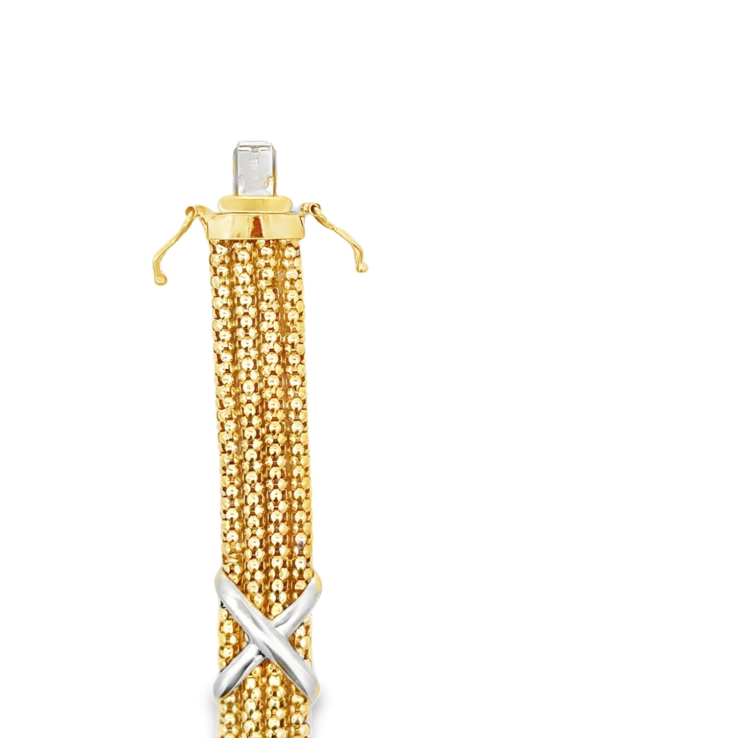 18kt yellow solid gold bracelet vintage
