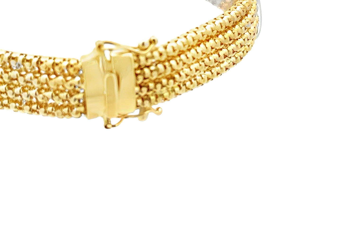 18kt yellow solid gold bracelet vintage