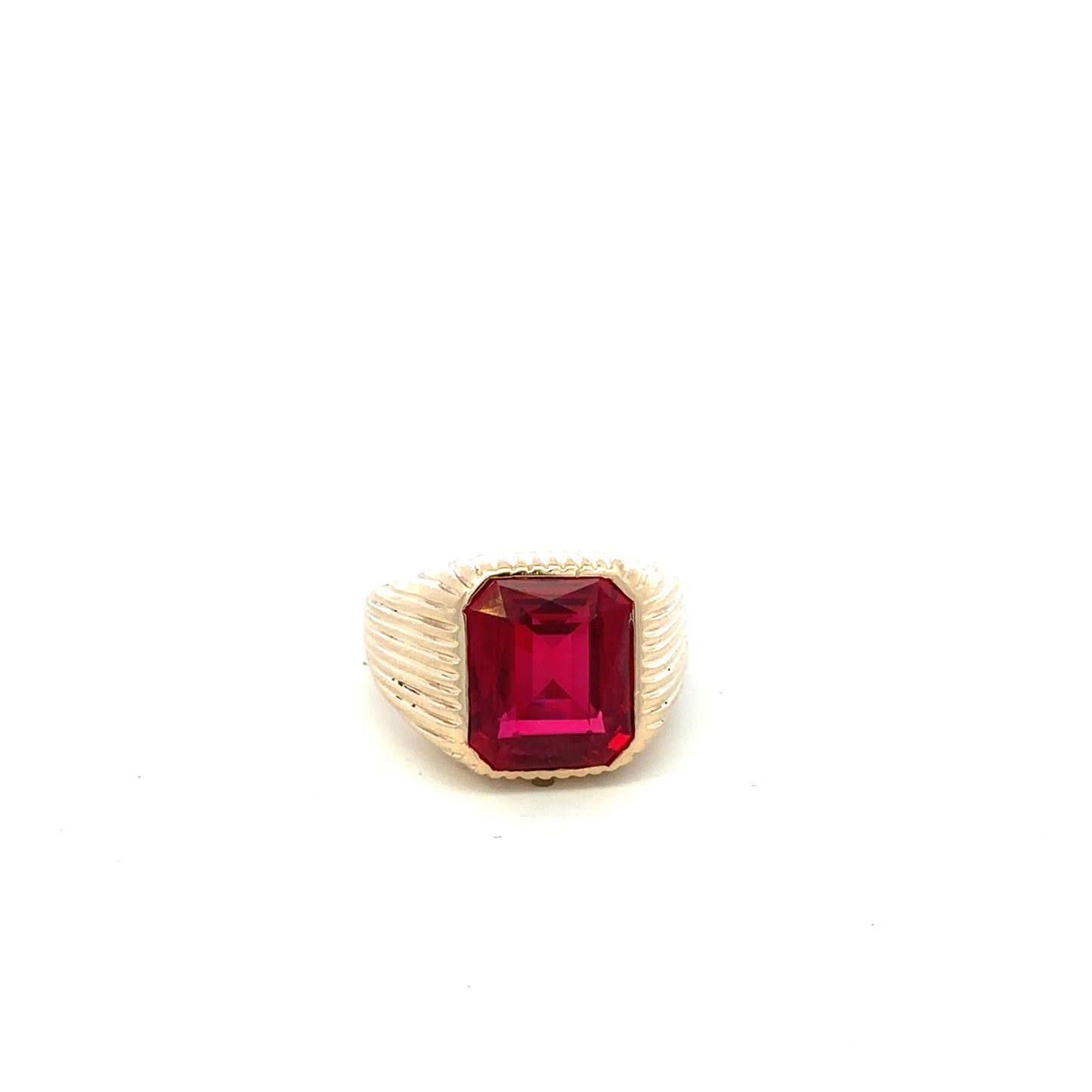 14kt solid yellow gold man vintage ring
