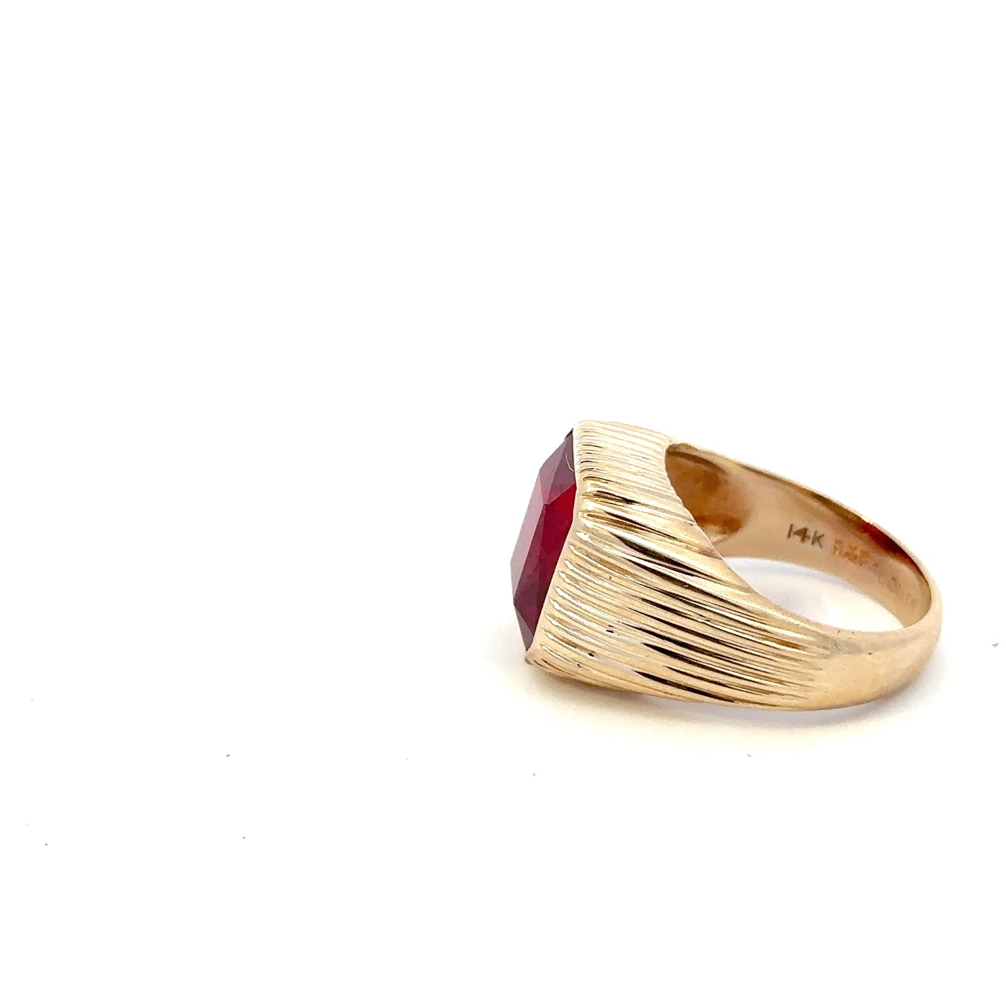 14kt solid yellow gold man vintage ring