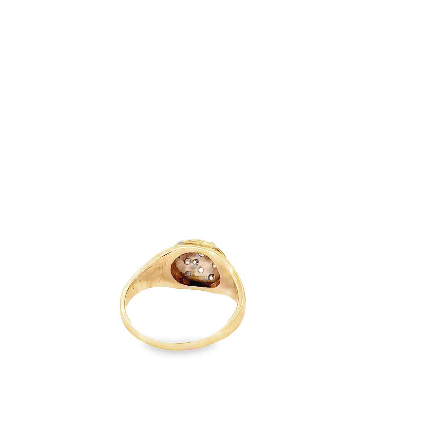 14kt yellow gold diamond vintage ring