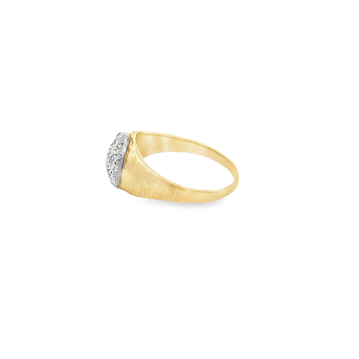 14kt yellow gold diamond vintage ring