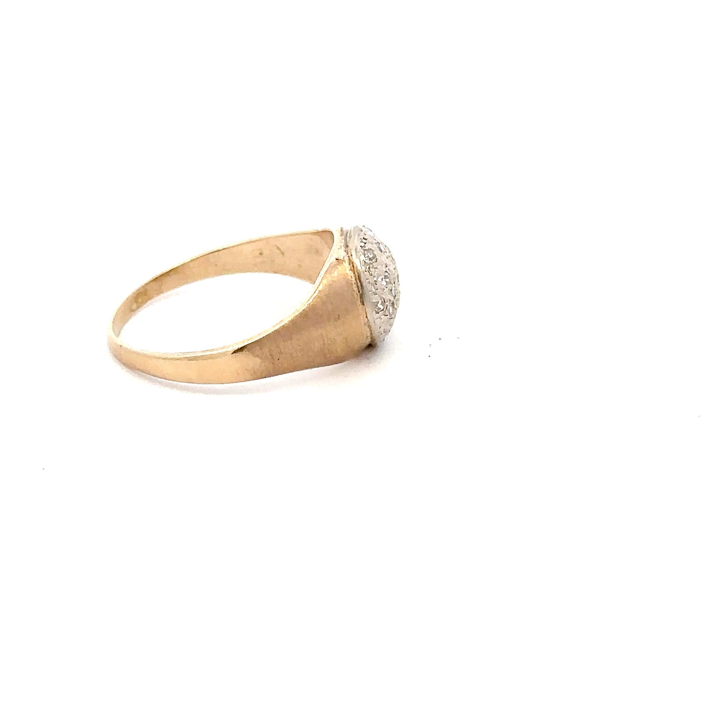 14kt yellow gold diamond vintage ring