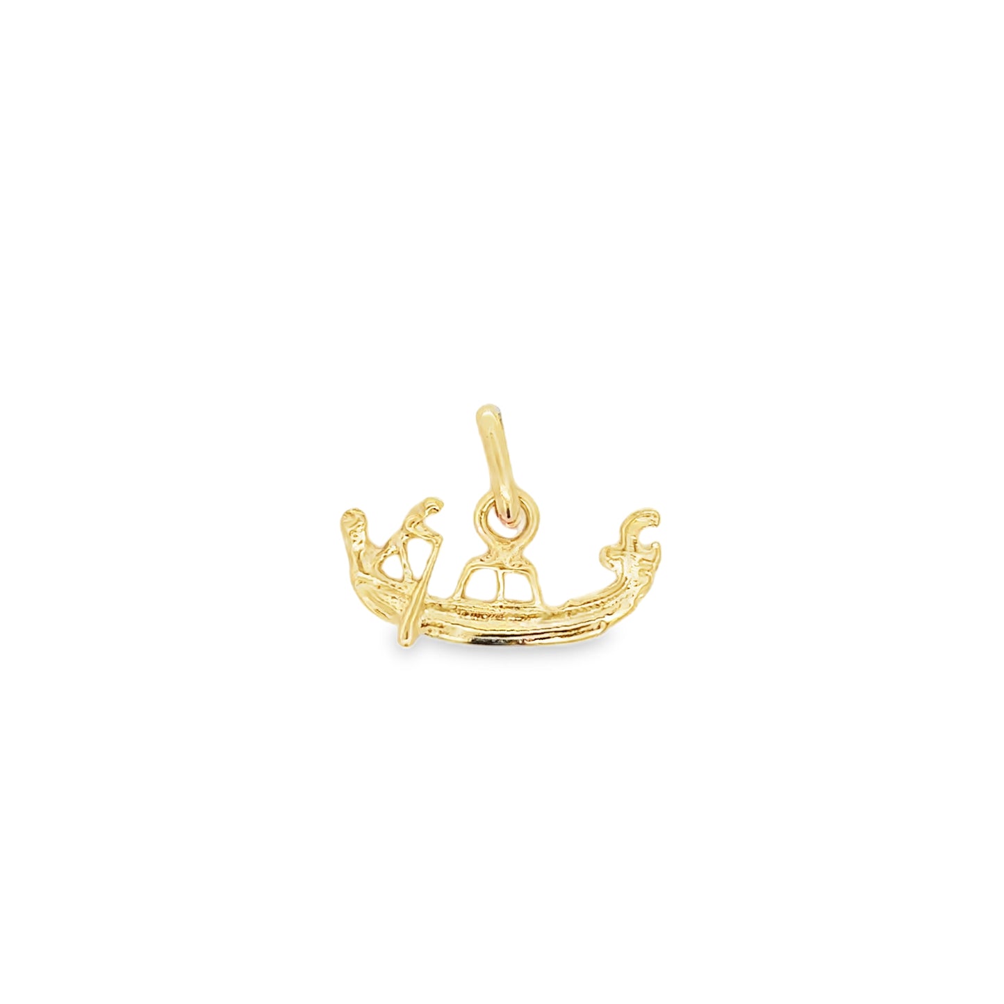 18kt yellow solid gold vintage charm gondola