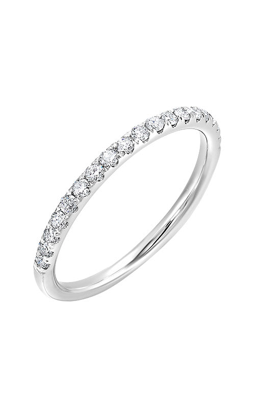 14k White Gold 1/4ctw Diamond Band
