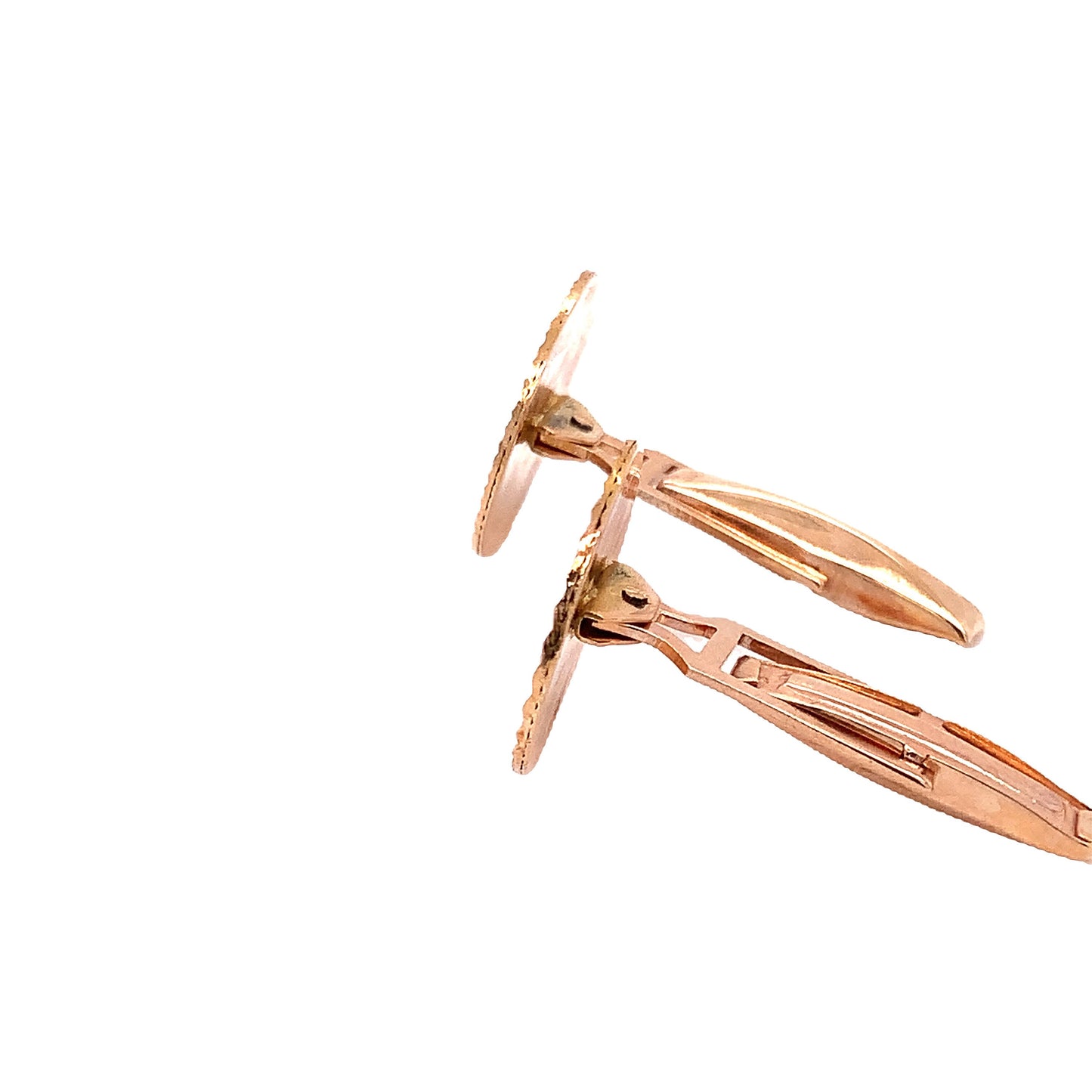 14KT Solid Yellow Gold Cuff Links