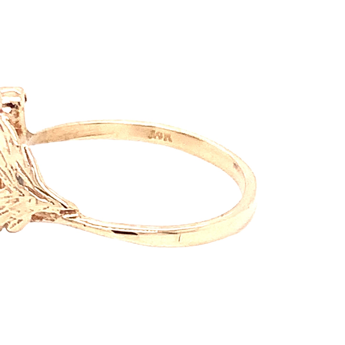 10KT Synthetic Purple Birthstone Ring