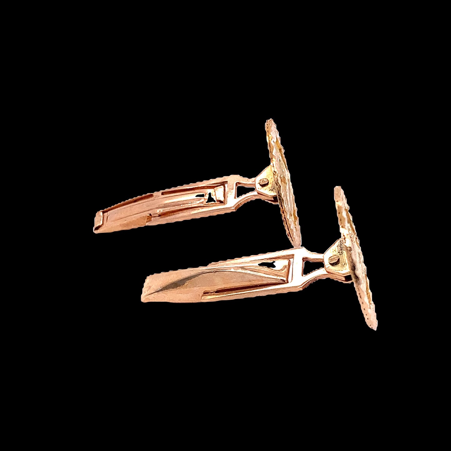 14KT Solid Yellow Gold Cuff Links