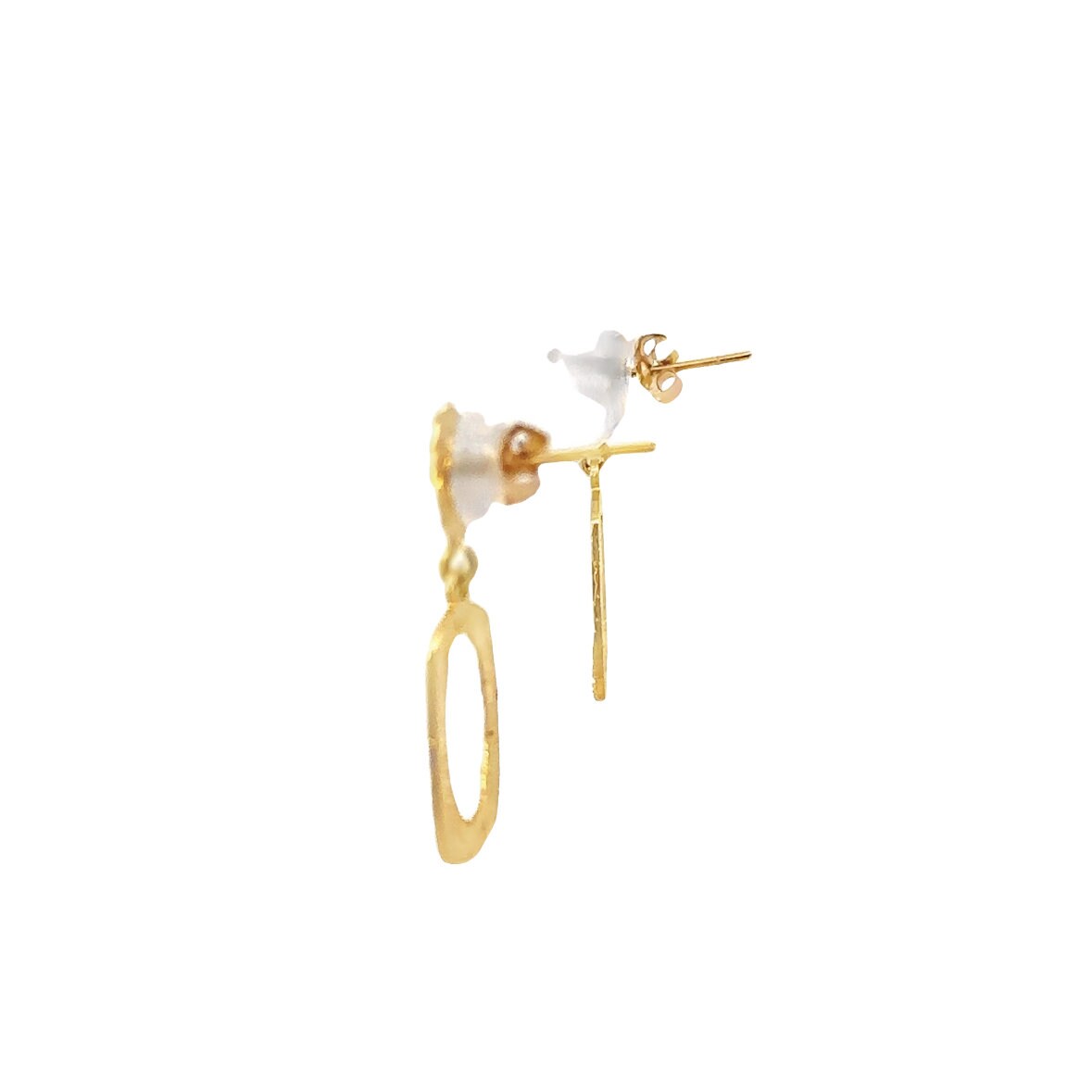 14kt yellow gold earrings vintage