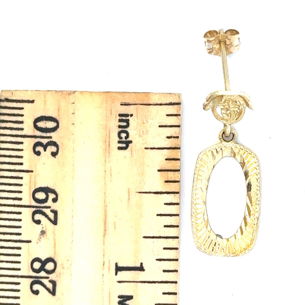14kt yellow gold earrings vintage