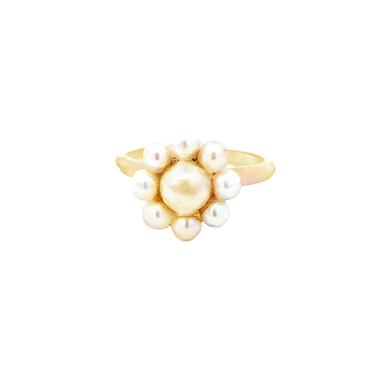 14kt yellow gold pearl vintage ring