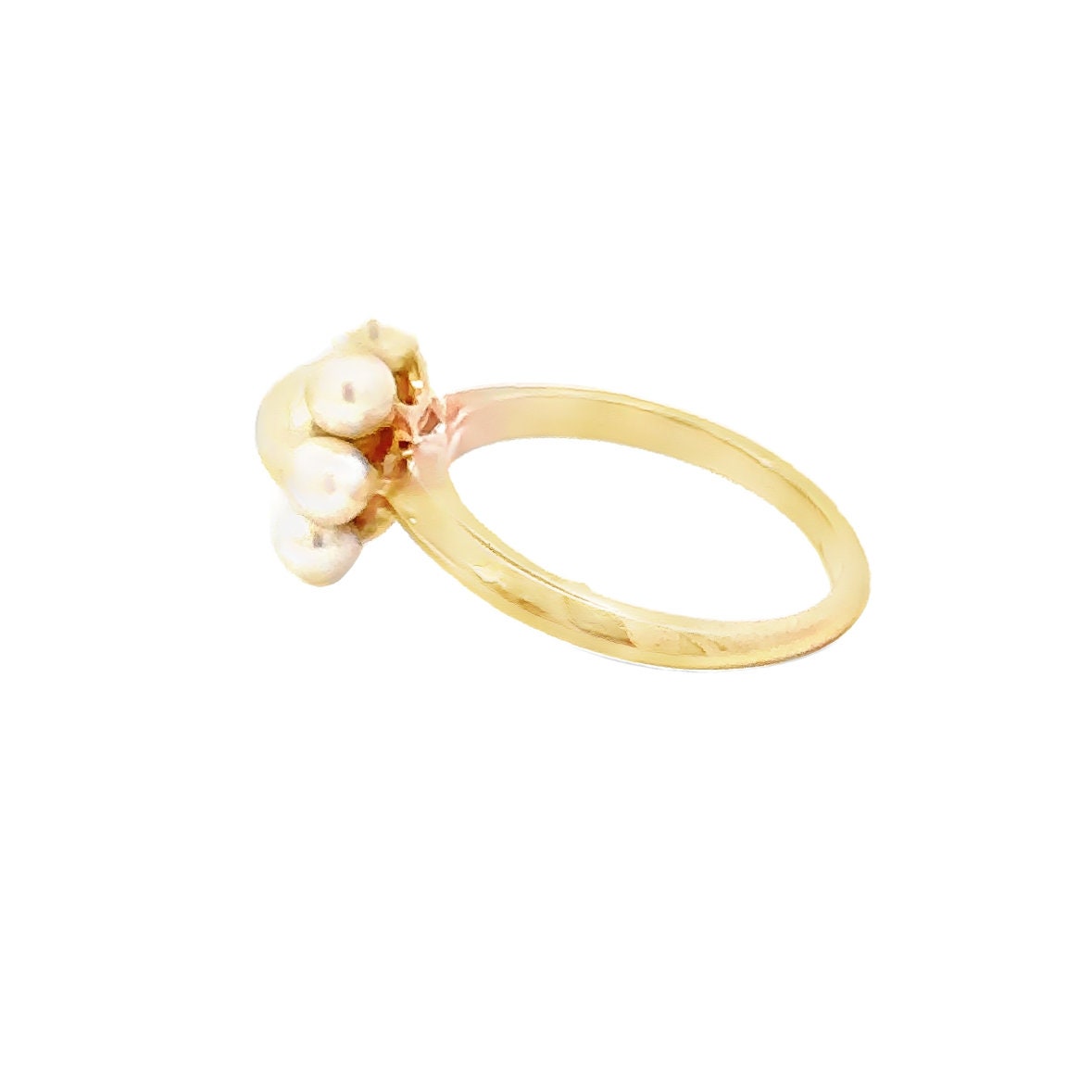 14kt yellow gold pearl vintage ring