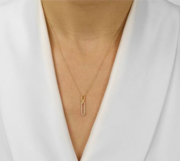 10KT YELLOW GOLD DIAMOND (1/10 CTW) PENDANT