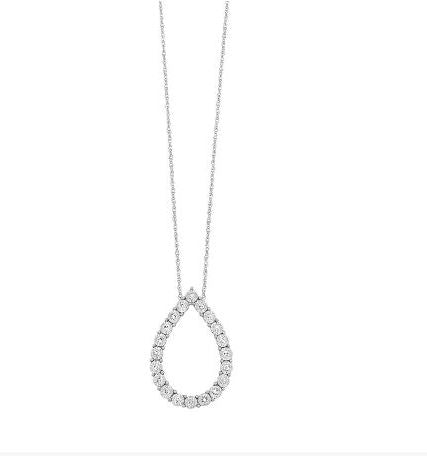 Tear Drop Diamond Pendant