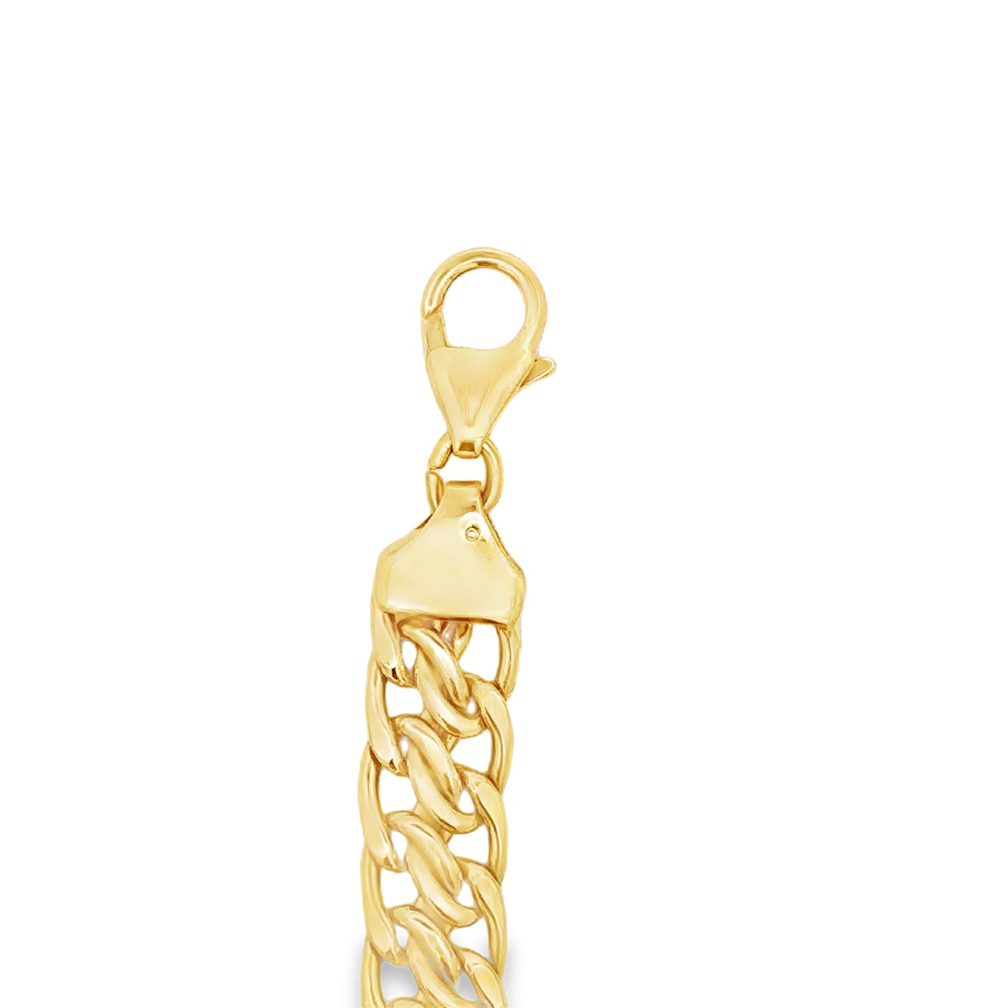 18kt solid yellow gold link chain vintage