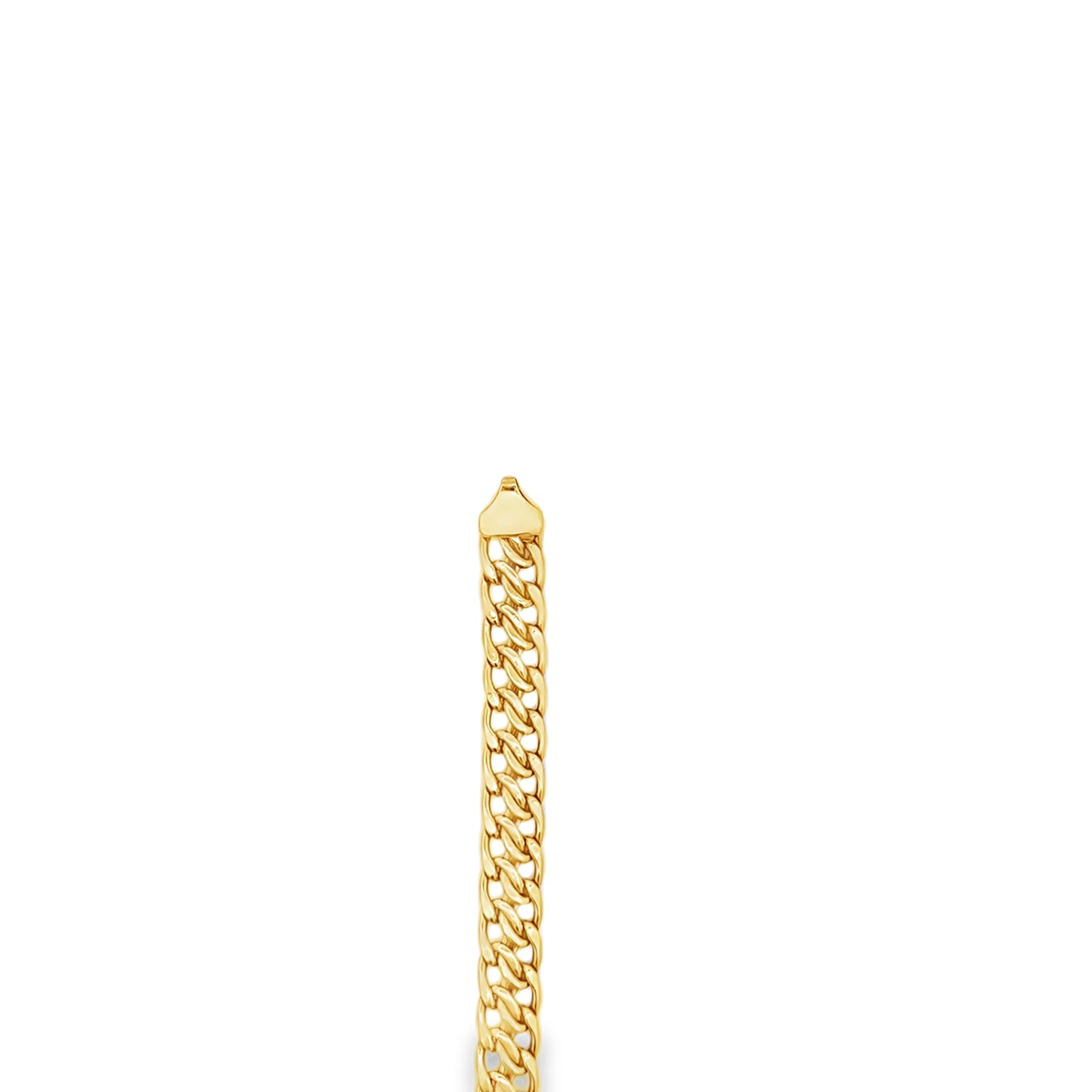 18kt solid yellow gold link chain vintage