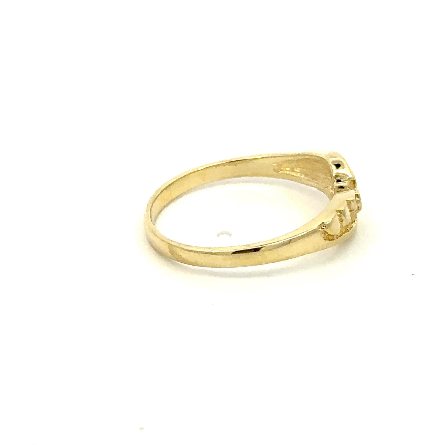 14kt Solid Yellow Gold Nugget Ring Vintage