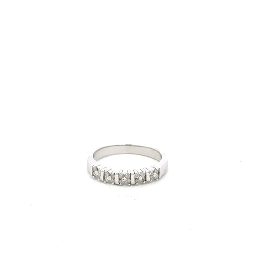 10kt white gold diamond vintage ring