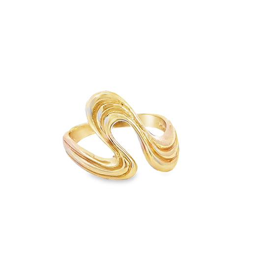 14kt yellow  solid gold customizable ring