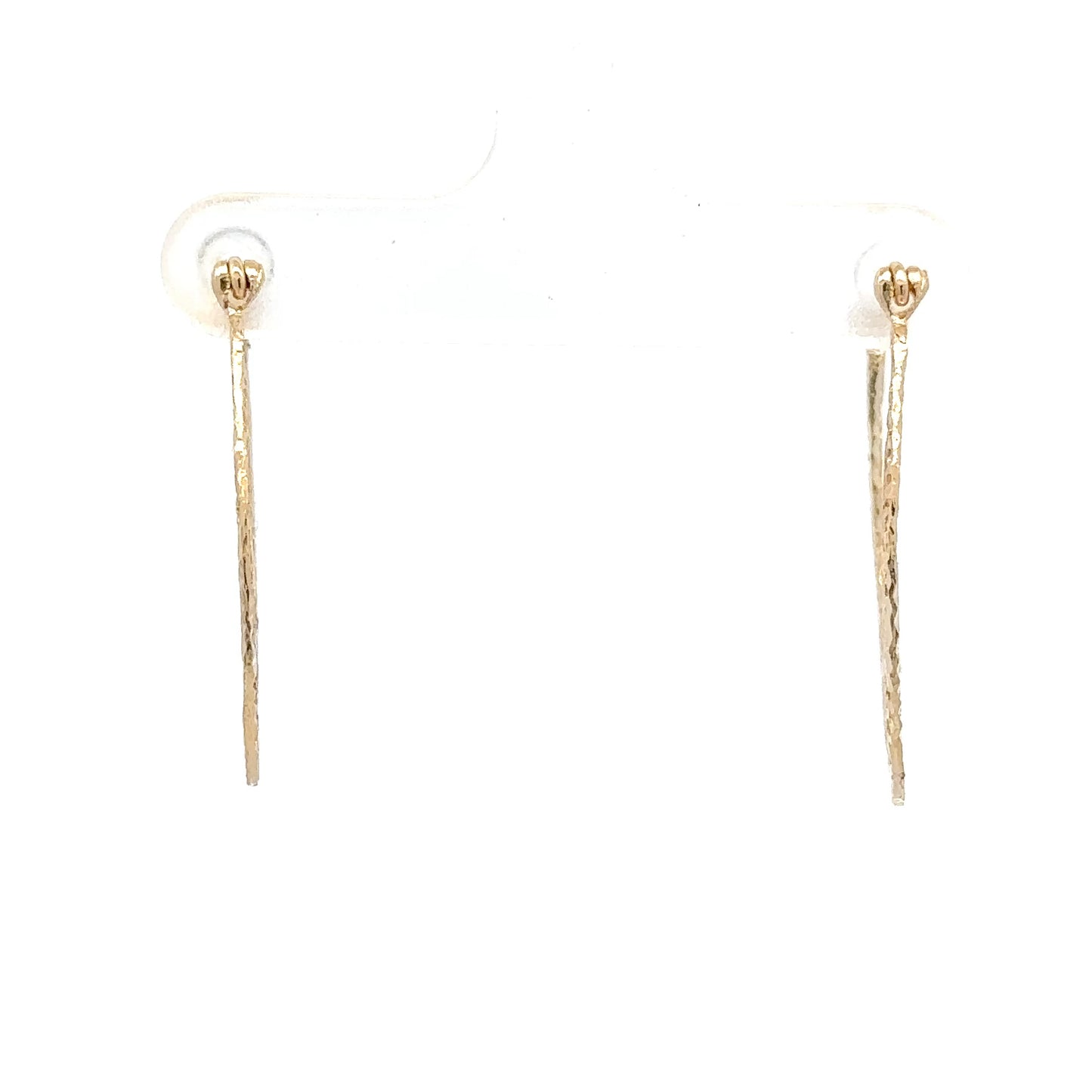 14kt yellow solid gold filigree hoop earrings vintage