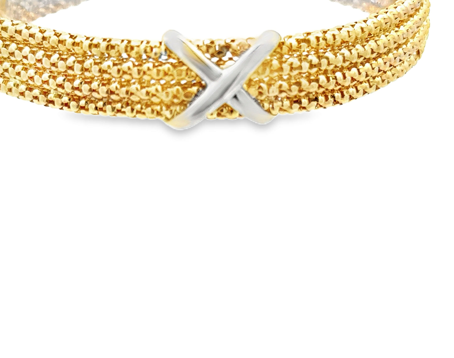 18kt yellow solid gold bracelet vintage