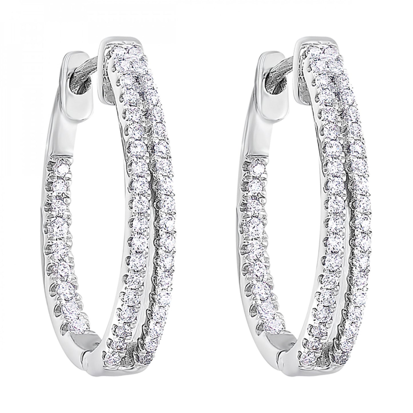 Gold Diamond Earrings 1/12 CTW