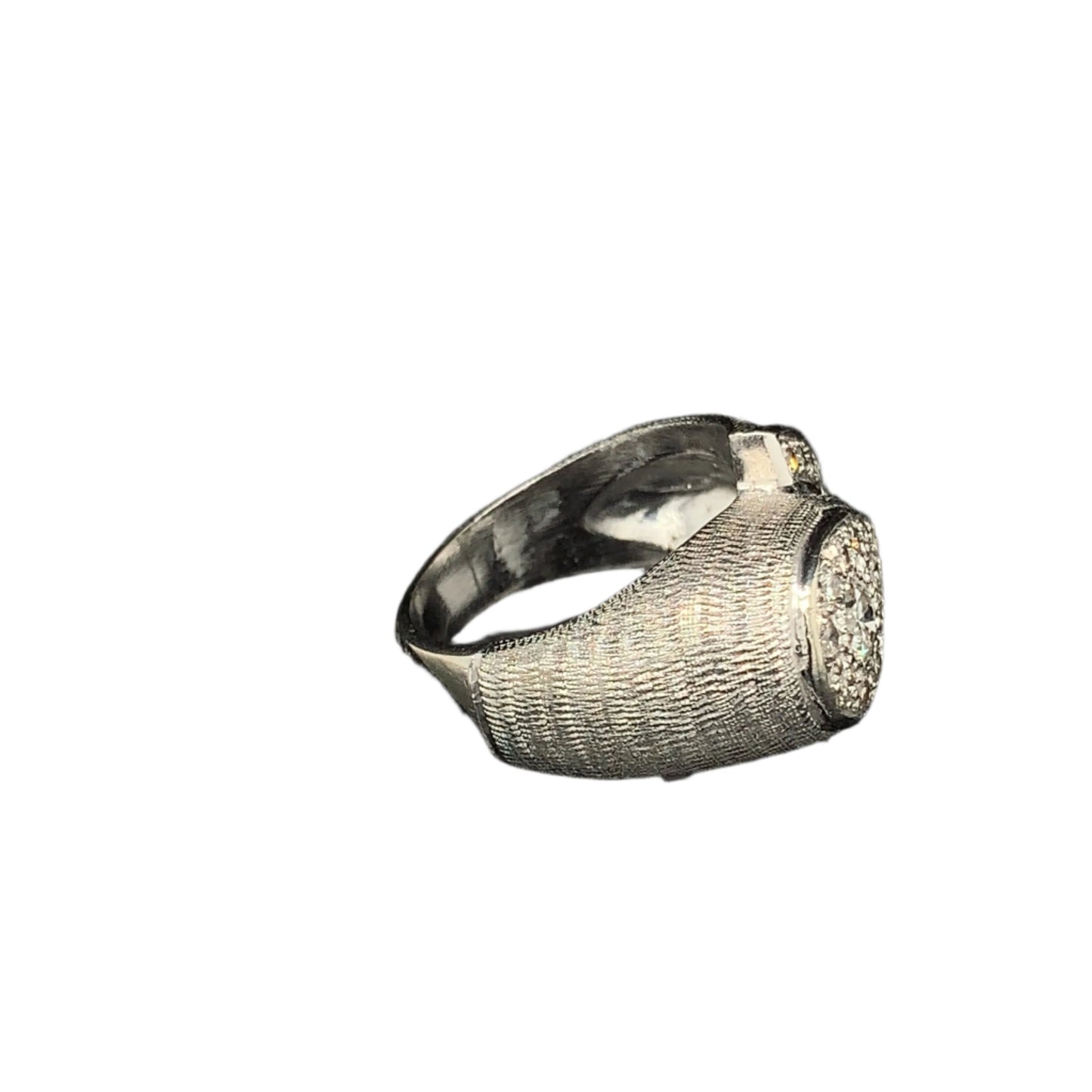 14kt White Gold Pave Set Ring