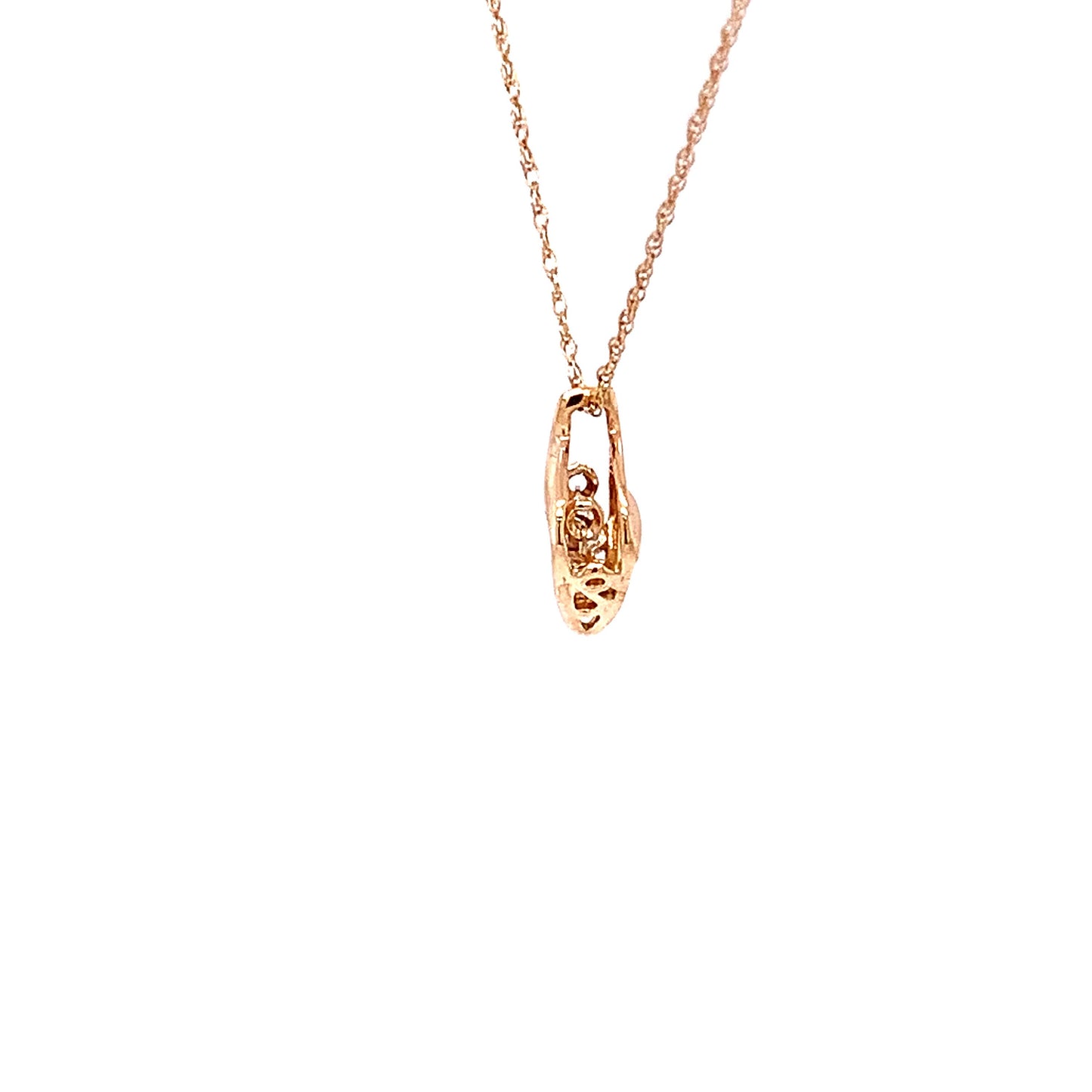 10KT Yellow Gold Rythm of Love Pendant with Diamond