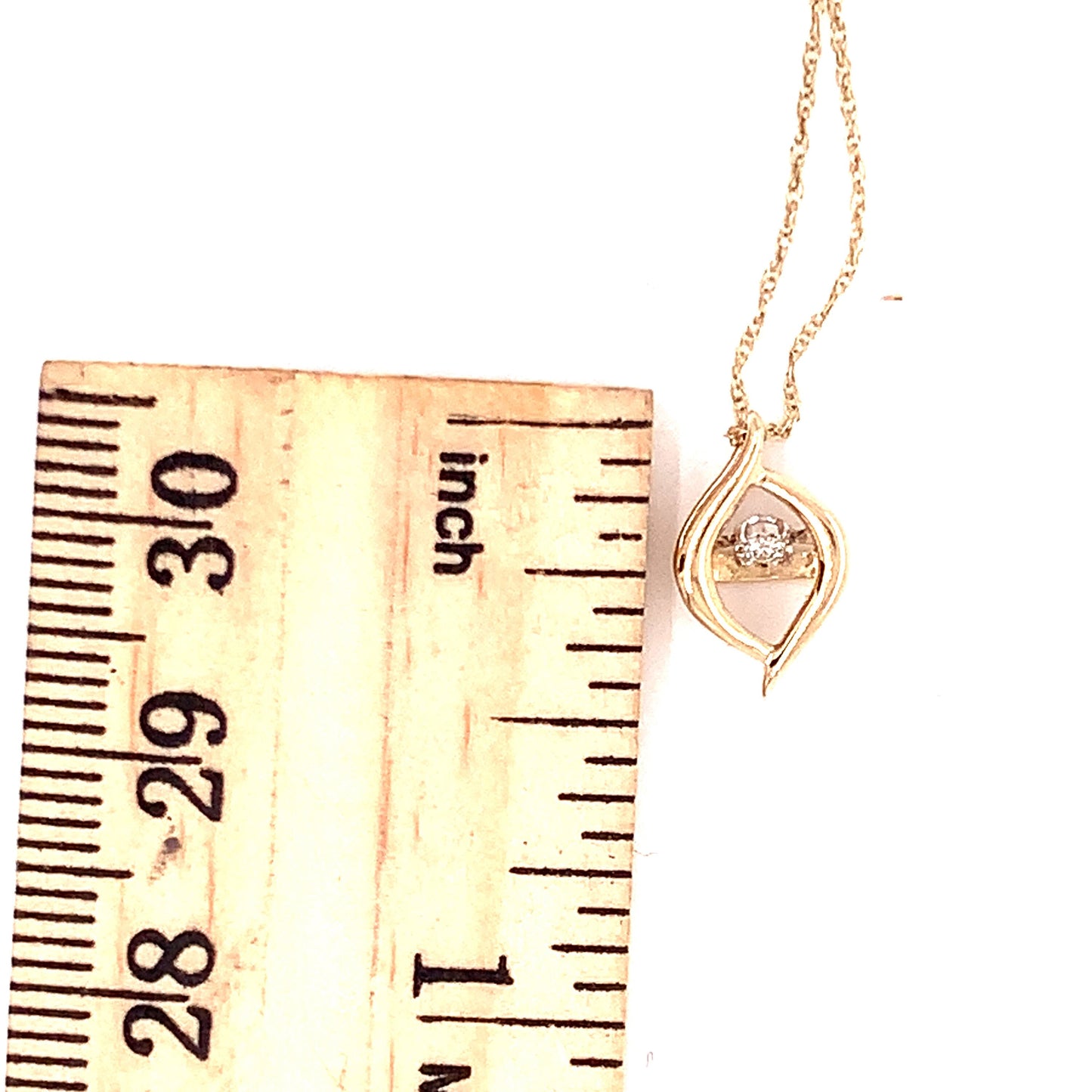 10KT Yellow Gold Rythm of Love Pendant with Diamond