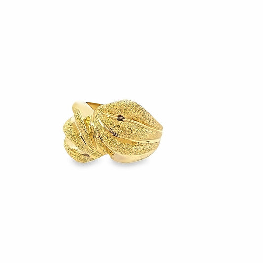 14kt yellow gold vintage sparkle ring