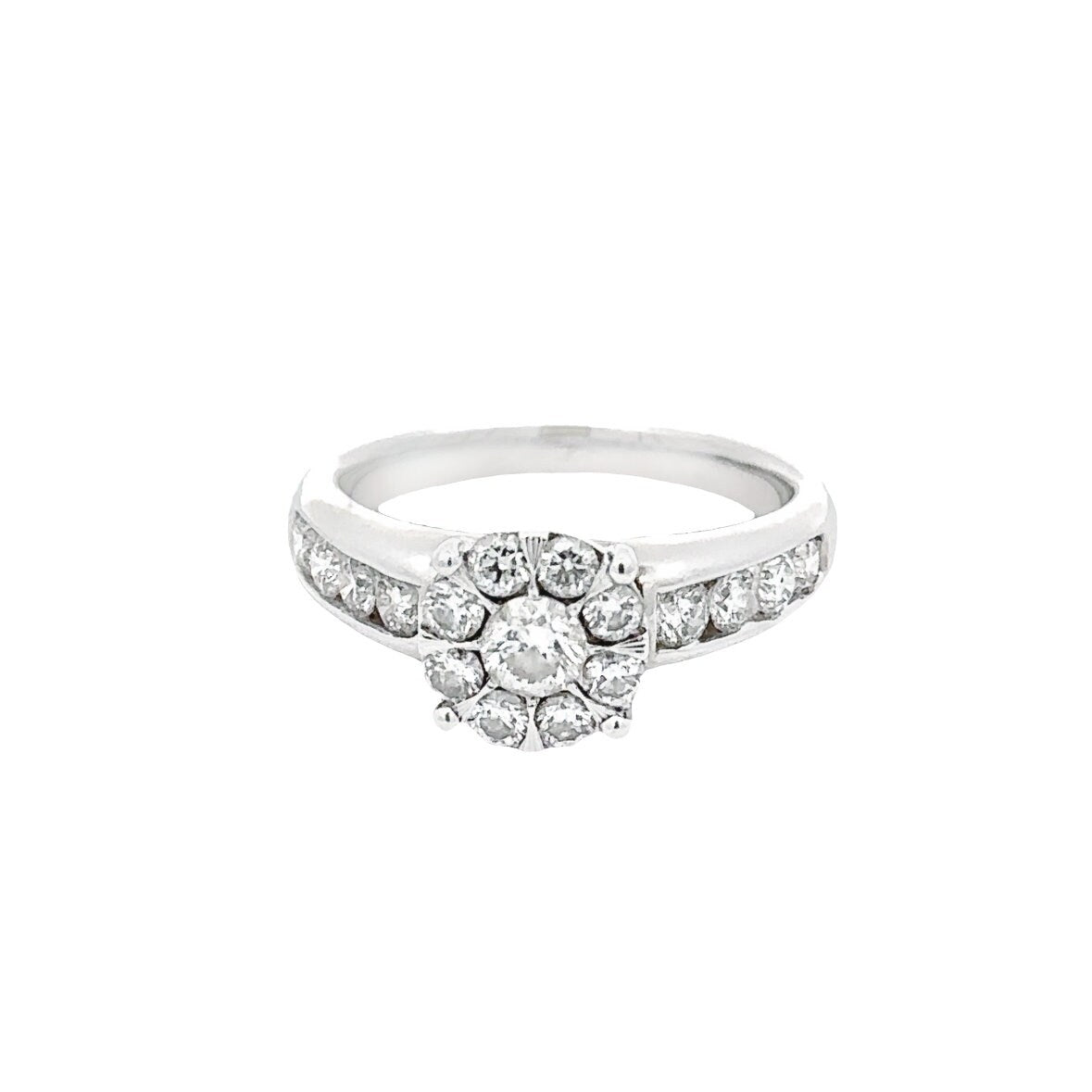 Estate 14kt White Gold Engagement ring