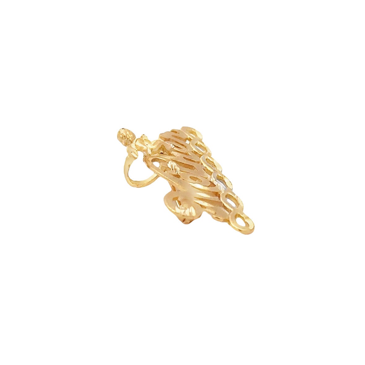 14kt Yellow Gold Mother Pin/ pendant with Angel