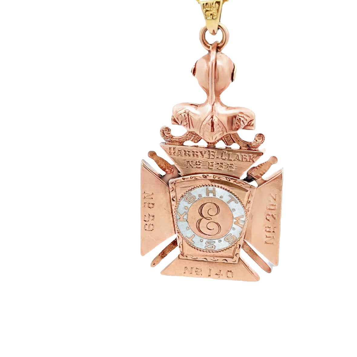 Royal Arch 10kt gold vintage pendant